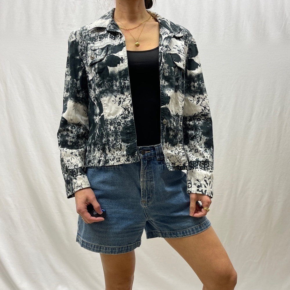 Conrad Collection jacket size 10 printed black & white